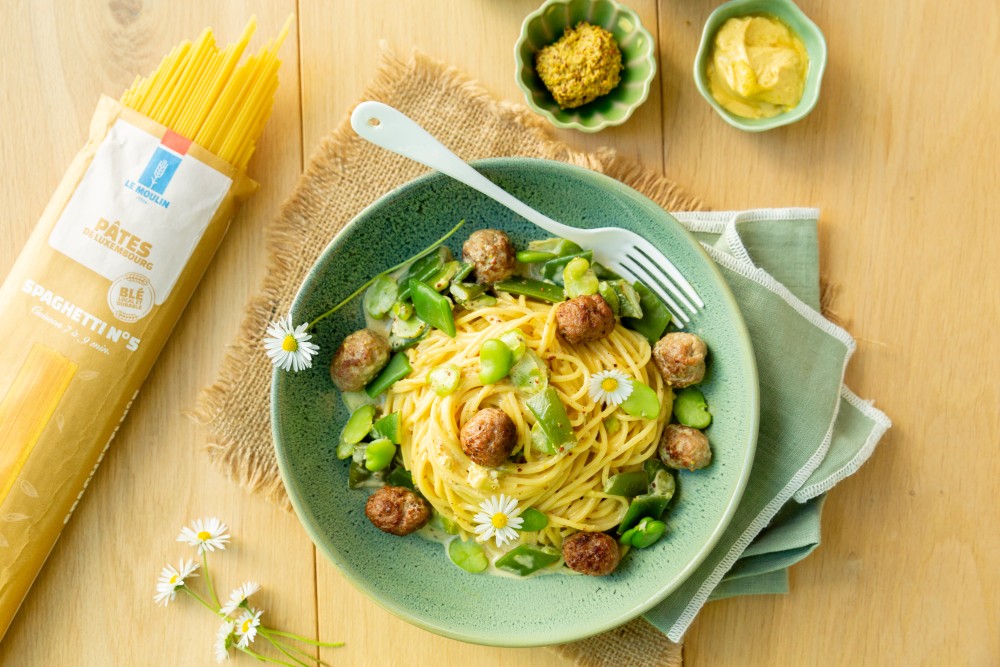 Spaghetti d'été aux boulettes de wainzoossiss