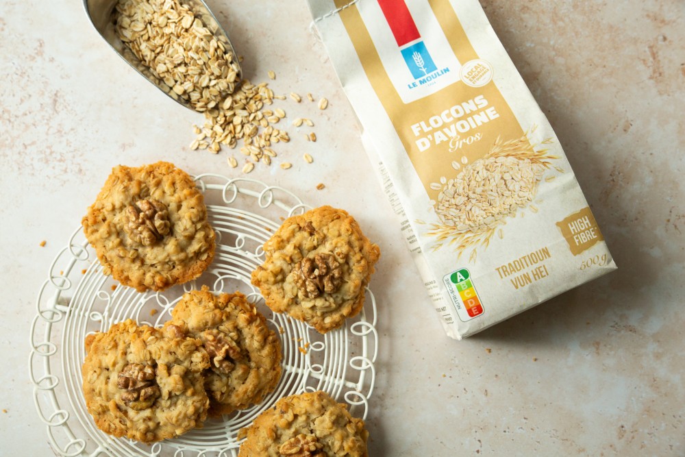 Flocons d'avoine biscuit