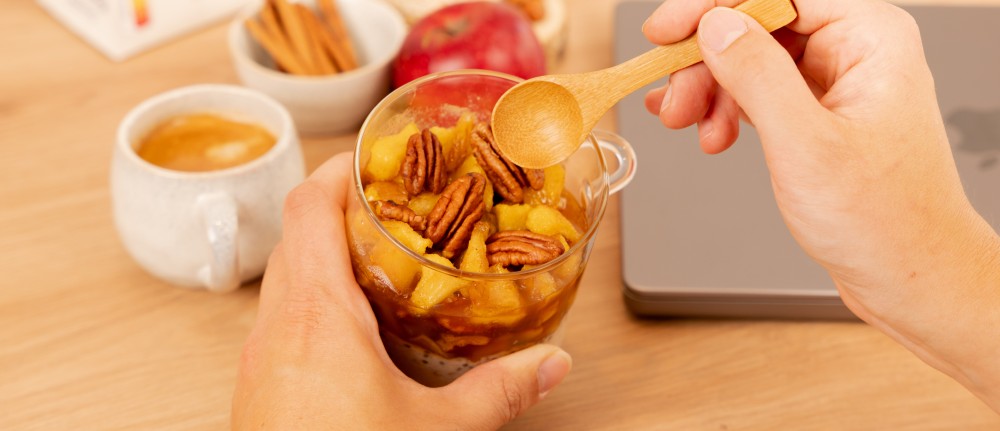 Overnight pomme, noisette et cannelle Le Moulin 1704