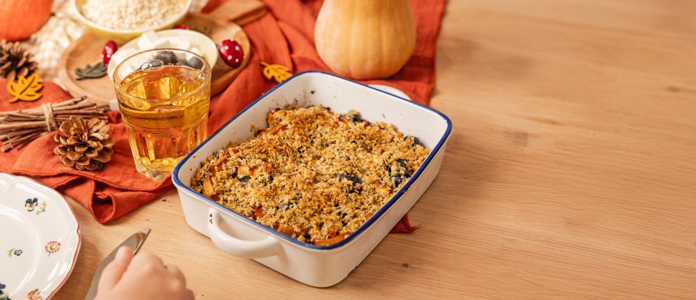 crumble avoine butternut feta