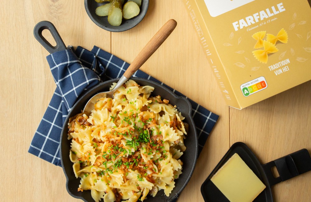 farfalle raclette