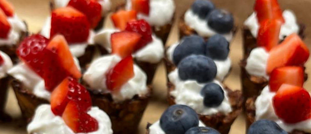 Tartelettes Avoine et fruits rouges