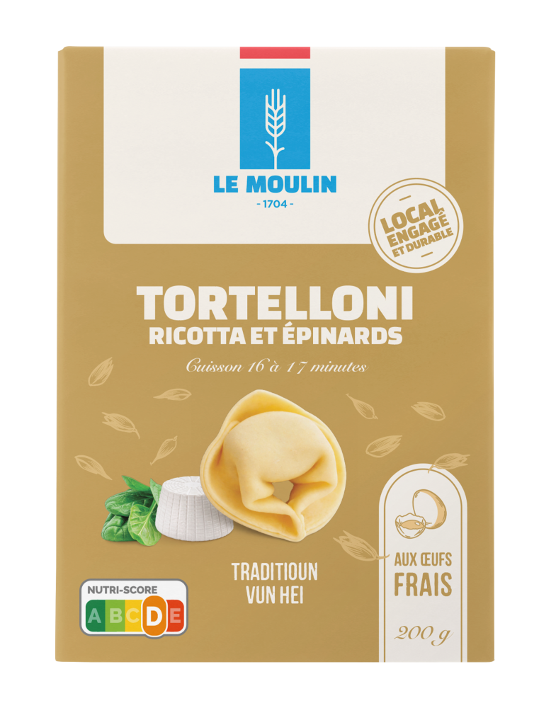TORTELLONI RICOTTA ET ÉPINARDS - 200 G