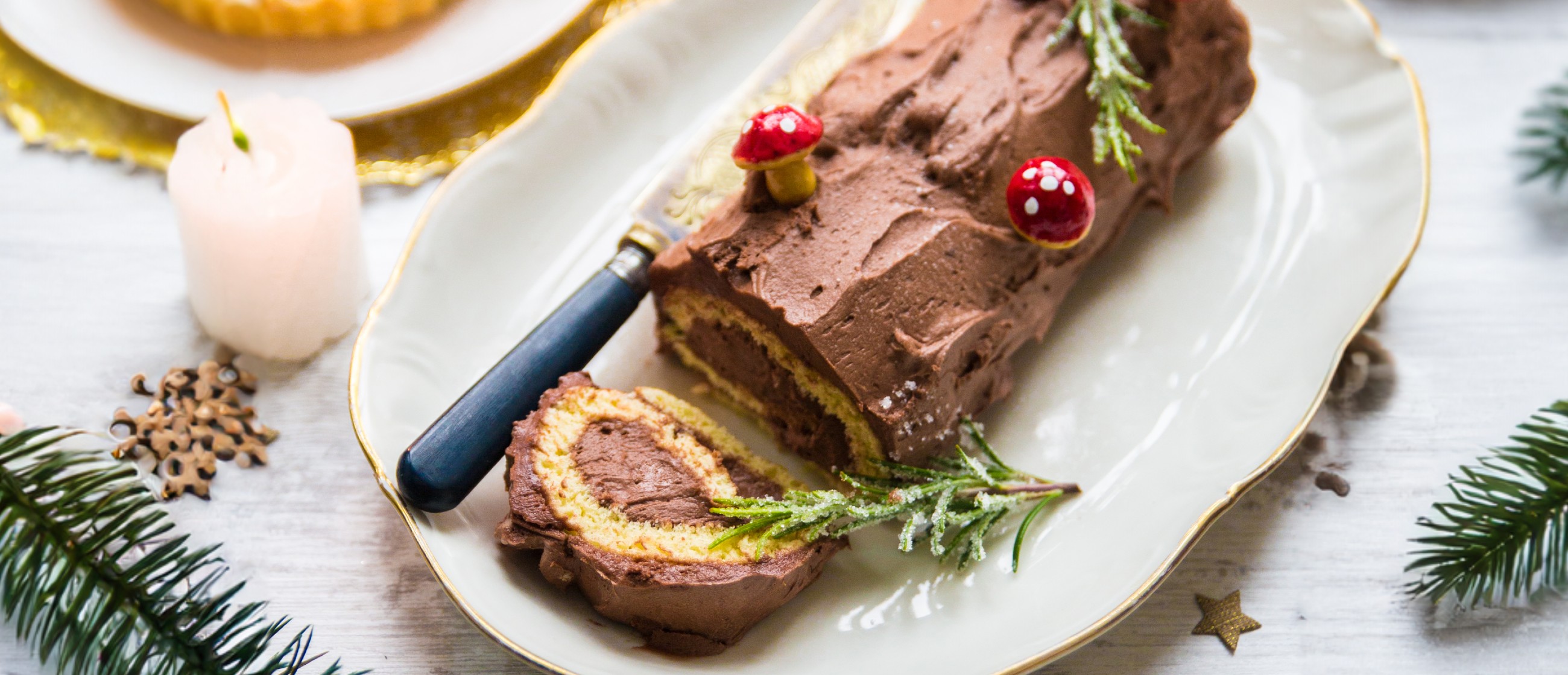 Bûche de Noël au chocolat