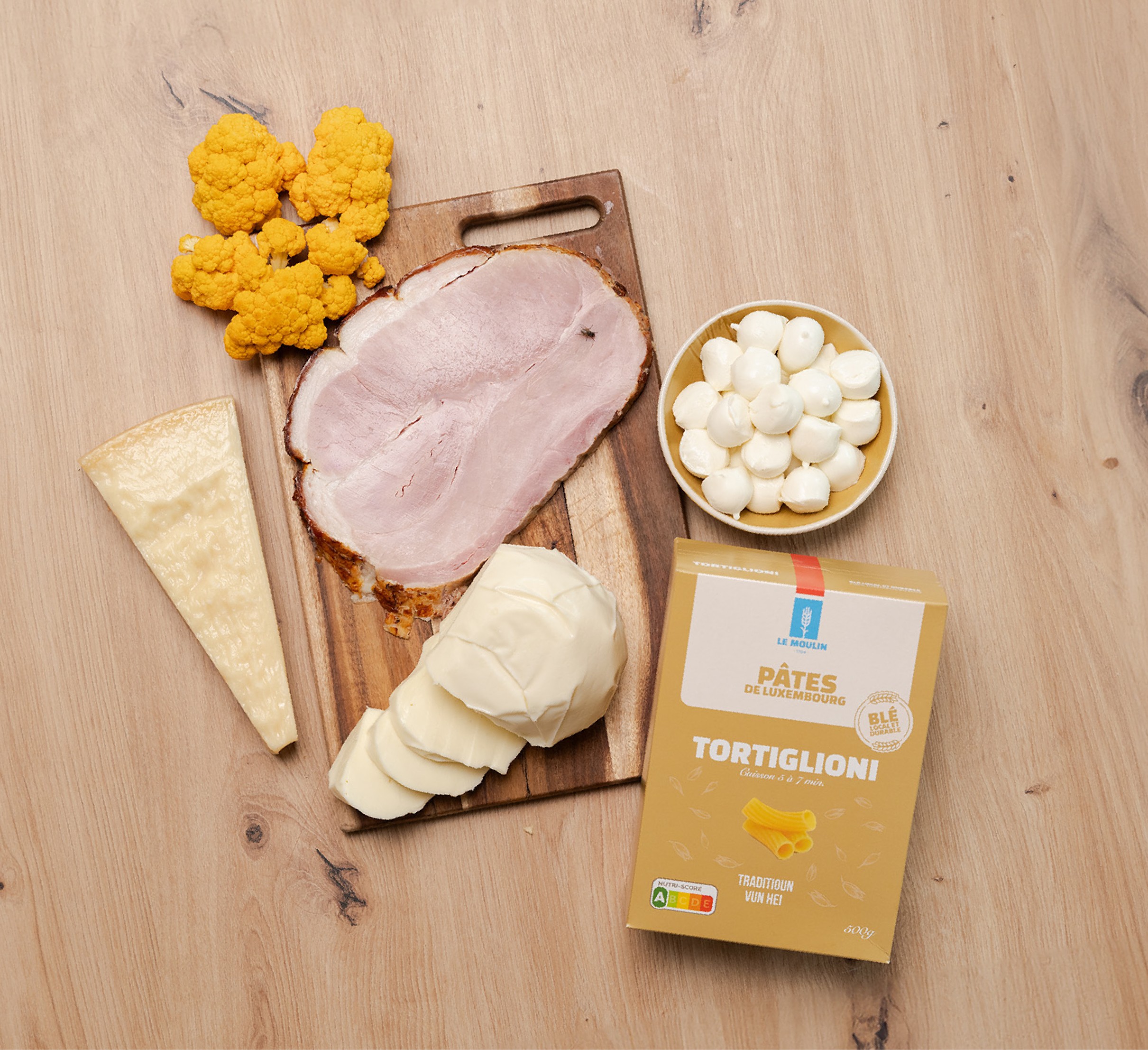 Recipe media recette gratin de toriglioni chou fleur