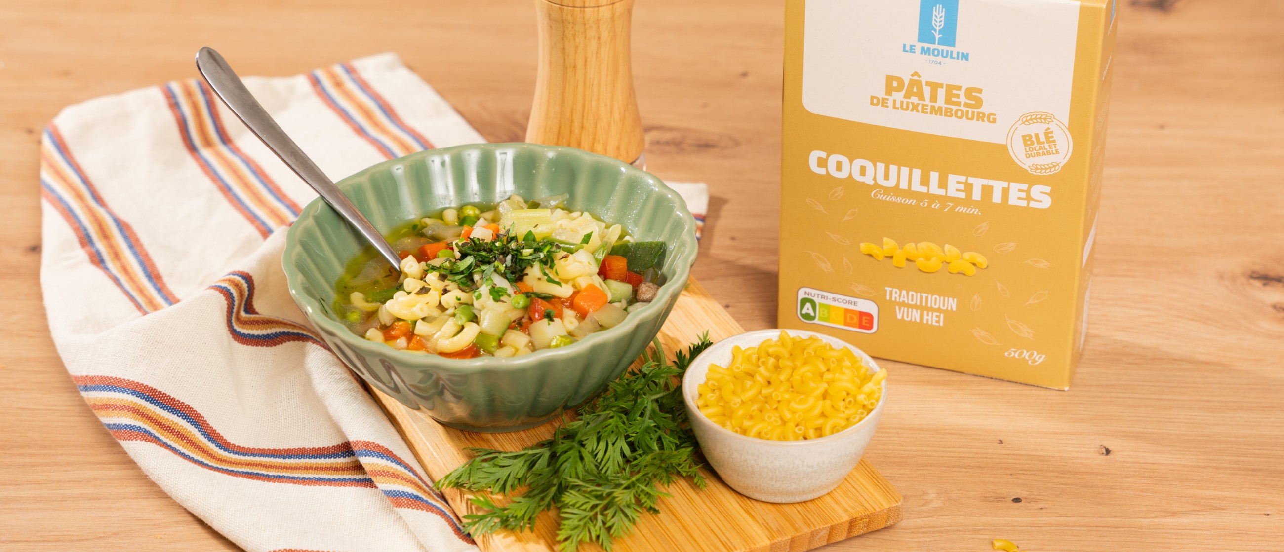 Recette soupe de coquillettes façon minestrone