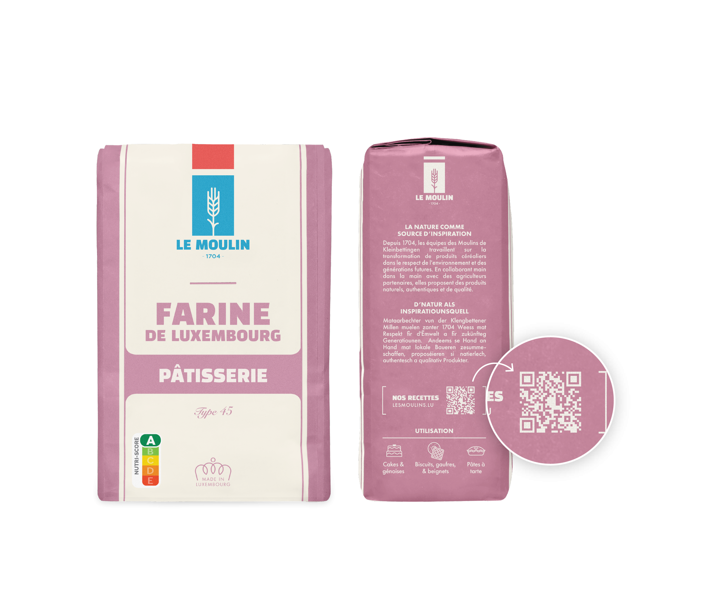 QR code produits le Moulin 1704