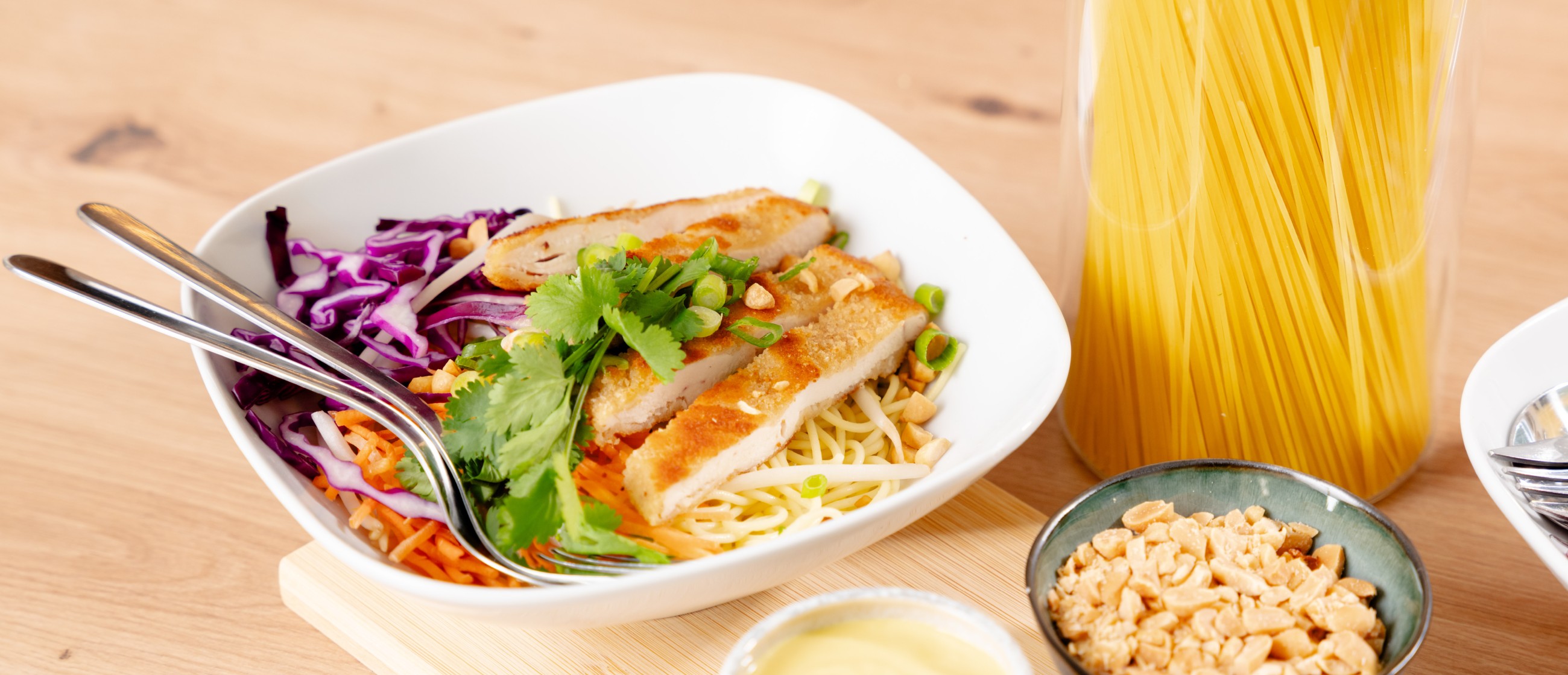 Chicken bowl à la mangue et spaghetti n°3