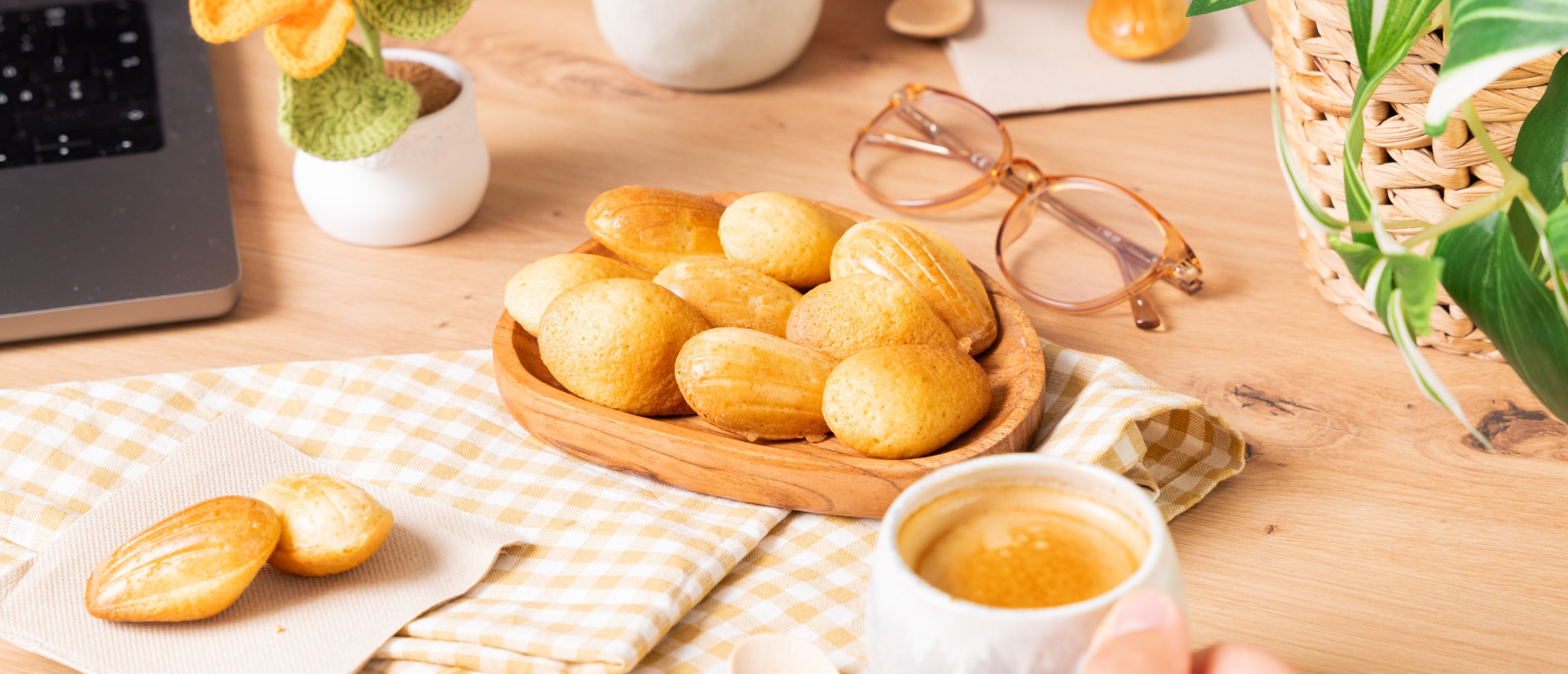 mini madelaines à la vanille
