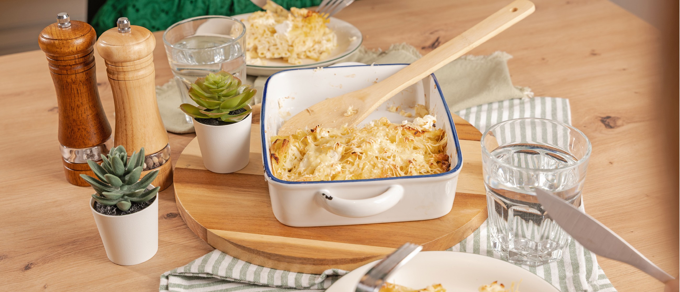 gratin macaroni poireau ricotta