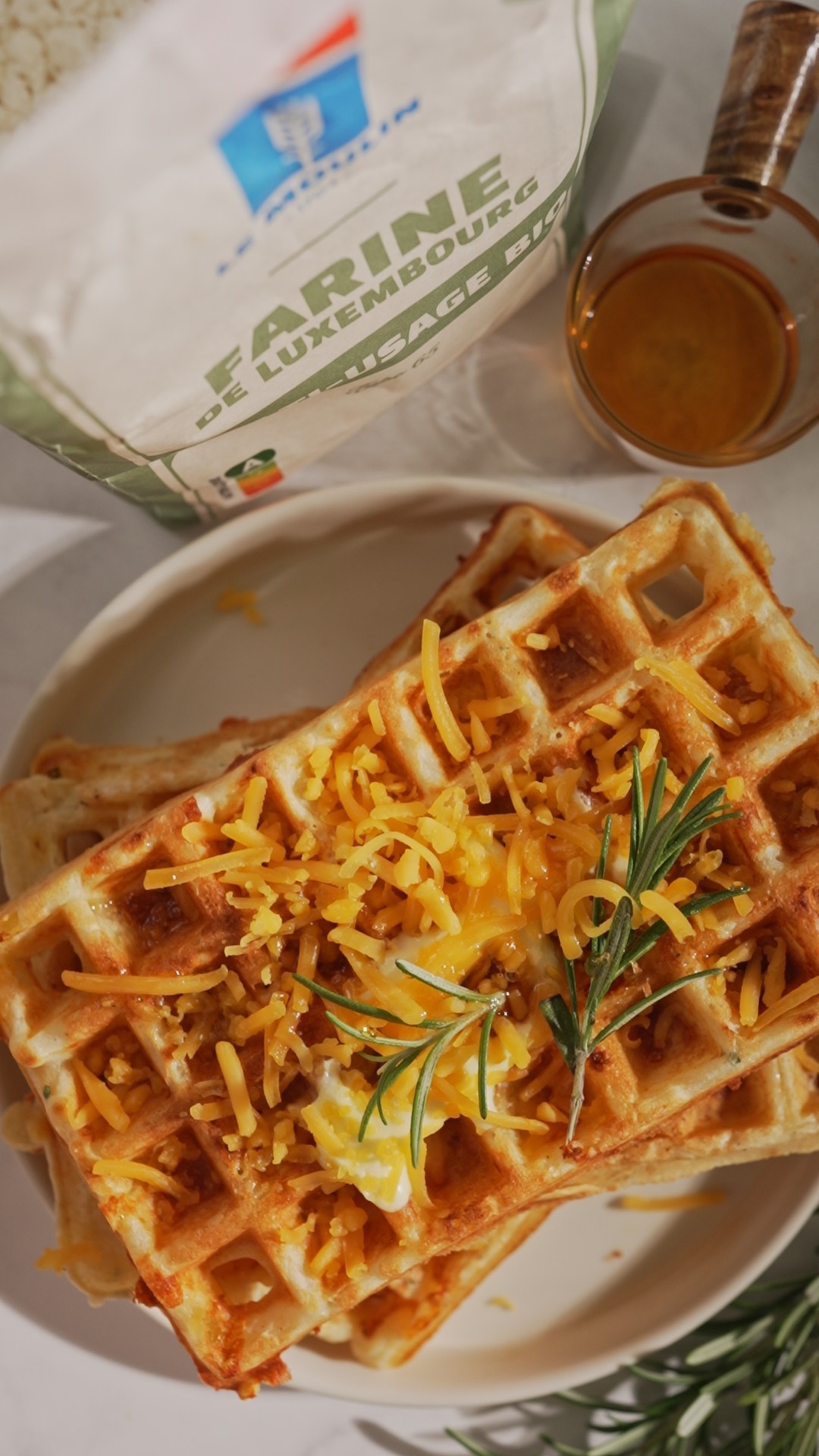  Nom Gaufre cheddar, romarin